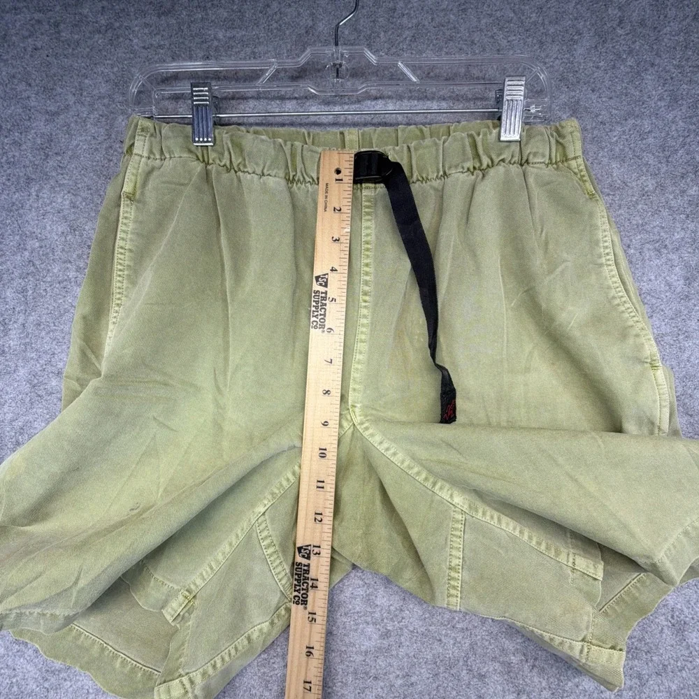 Vintage Gramicci Belted Shorts Green Cotton Mens Medium 90s